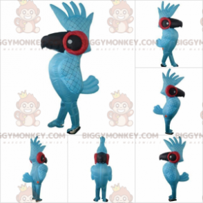 BIGGYMONKEY™ maskotdräkt uppblåsbar och gigantisk papegoja