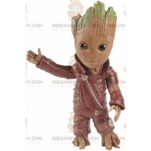 Costume de mascotte BIGGYMONKEY™ de Groot, personnage de