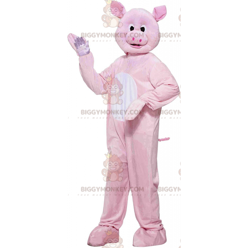 Gigantisch roze varken BIGGYMONKEY™ mascottekostuum, volledig