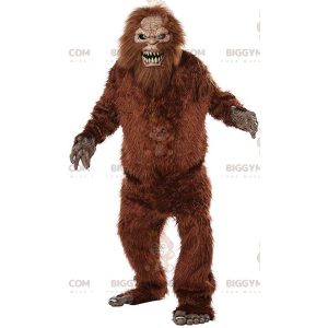 Bigfoot BIGGYMONKEY™ mascottekostuum, harig schepsel, harig