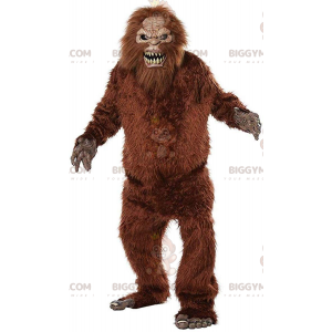Bigfoot BIGGYMONKEY™ maskotdräkt, lurvig varelse, lurvig