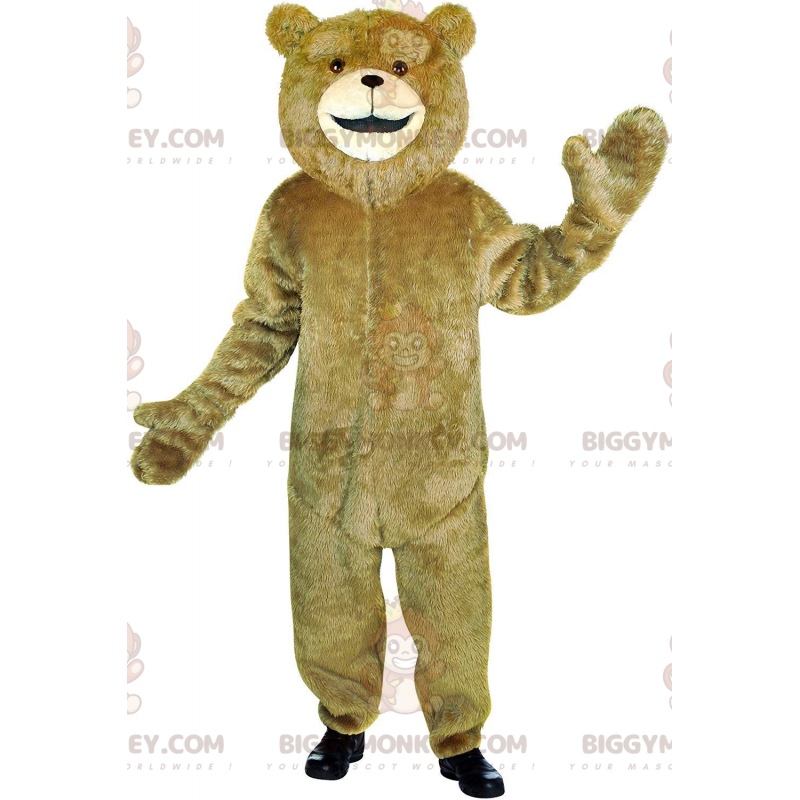 Brown teddy bear BIGGYMONKEY™ mascot costume, teddy bear