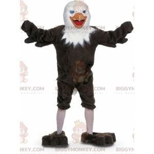 Brauner und weißer Adler BIGGYMONKEY™ Maskottchenkostüm