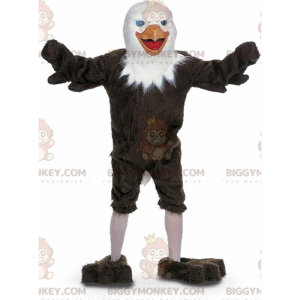 Brown and White Eagle BIGGYMONKEY™ Mascot Costume, Vulture