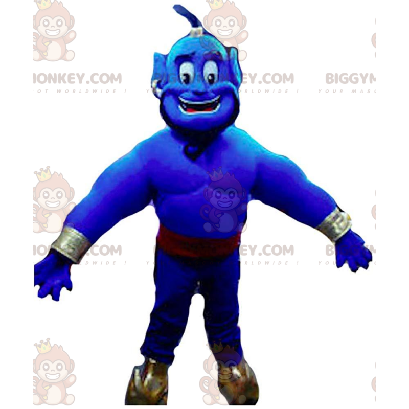 Dschinni BIGGYMONKEY™ Maskottchenkostüm, berühmte blaue Figur