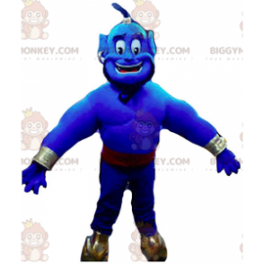 Traje de mascote Genie BIGGYMONKEY™, famoso personagem azul em