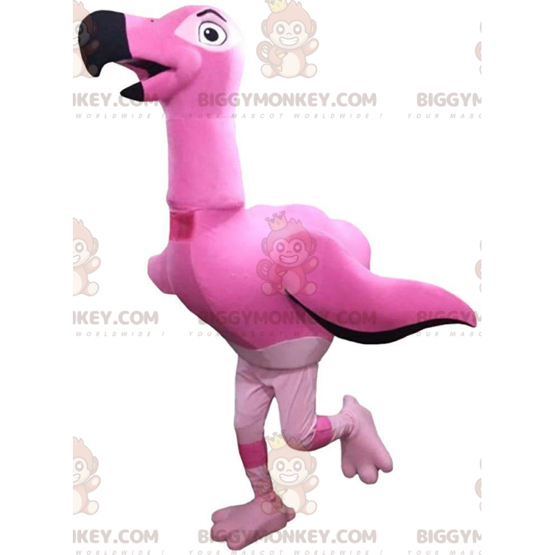 Costume de mascotte BIGGYMONKEY™ de flamand rose géant, costume