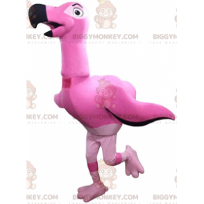 Giant Flamingo BIGGYMONKEY™ Mascot Costume, Big Pink Bird