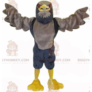 Brauner und schwarzer Adler BIGGYMONKEY™ Maskottchenkostüm