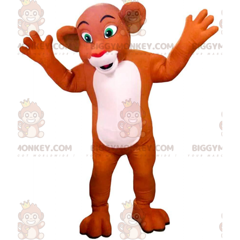 Costume de mascotte BIGGYMONKEY™ de Nala, la lionne du dessin