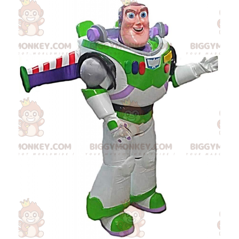 BIGGYMONKEY™ maskotdräkt av Buzz Lightyear, känd karaktär från