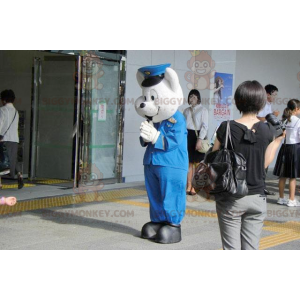 Kostým maskota ledního medvěda BIGGYMONKEY™ v policejní
