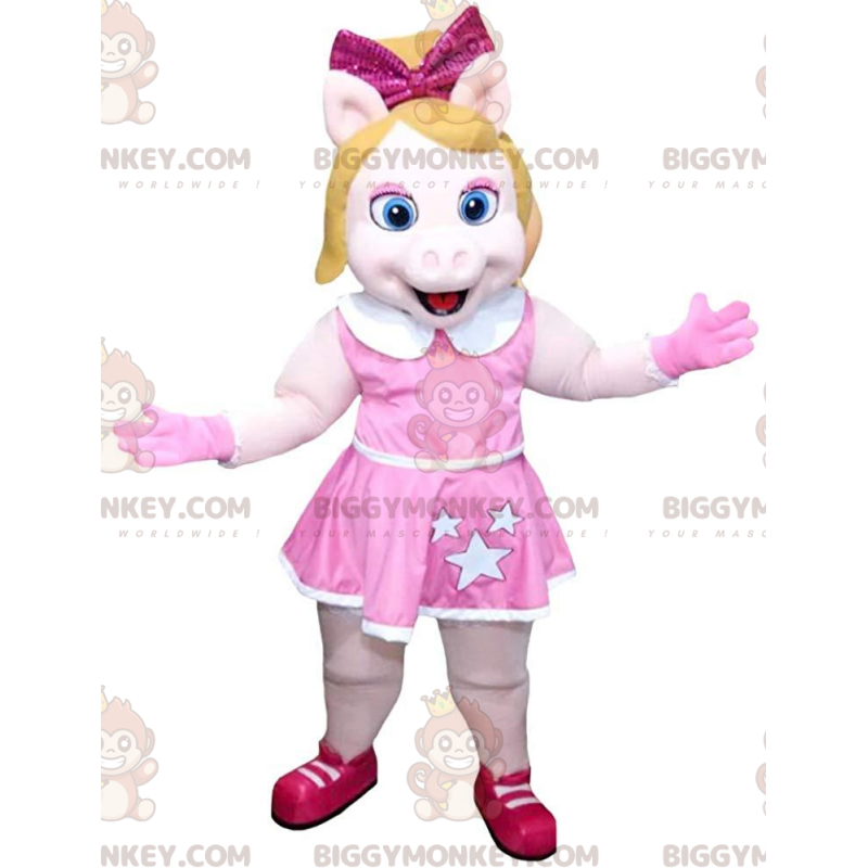 BIGGYMONKEY™ mascot costume of the famous Miss Piggy, Piggy the