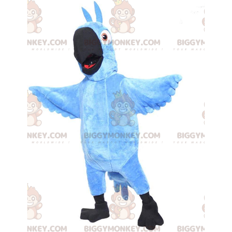 Costume de mascotte BIGGYMONKEY™ de Blu, le perroquet bleu du