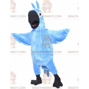 Kostium maskotki BIGGYMONKEY™ Blu, słynnej niebieskiej papugi z