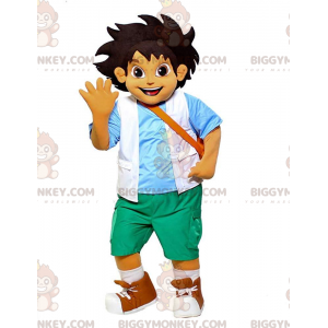 Fato de mascote BIGGYMONKEY™ de Go Diego, o famoso menino dos