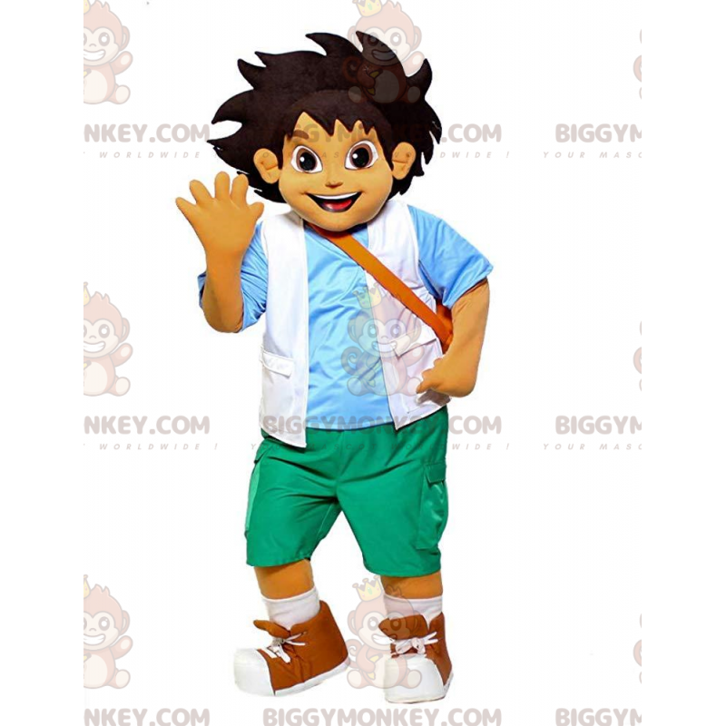 Disfraz de mascota BIGGYMONKEY™ de Go Diego, el famoso niño de