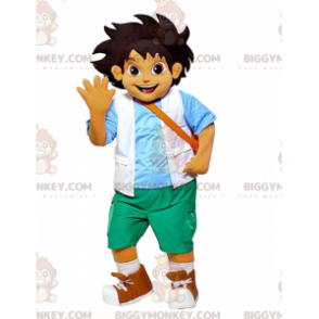 BIGGYMONKEY™ costume mascotte di Go Diego, il famoso ragazzino