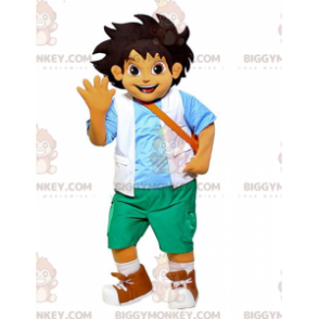 Costume de mascotte BIGGYMONKEY™ de Go Diego, le petit garçon