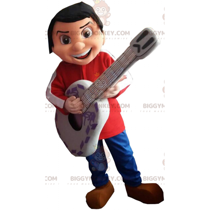 Kostium maskotki BIGGYMONKEY™ Miguela Rivery, małego chłopca z