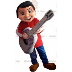 Kostým maskota BIGGYMONKEY™ Miguela Rivery, hudebníka malého