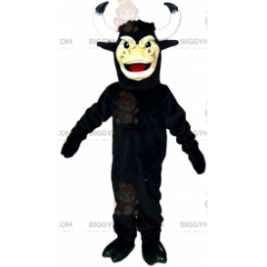 Big Horned Black Bull BIGGYMONKEY™ Maskotkostume