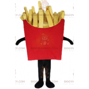 Fantasia de mascote de cone de batatas fritas gigante
