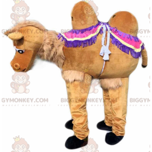 Bruin kameel BIGGYMONKEY™ mascotte kostuum, dromedaris kostuum