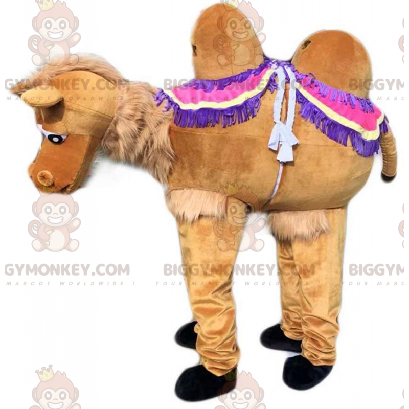 Costume de mascotte BIGGYMONKEY™ de chameau marron, costume de
