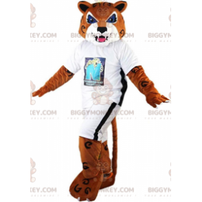 Kostým maskota BIGGYMONKEY™ Kostým tygra, hnědé pumy, divoké