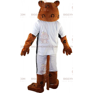 BIGGYMONKEY™ Mascot Costume Tiger, Brown Cougar, Wild Cat