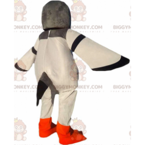 Kostým maskota BIGGYMONKEY™ obří holub, šedobílý, kostým holuba