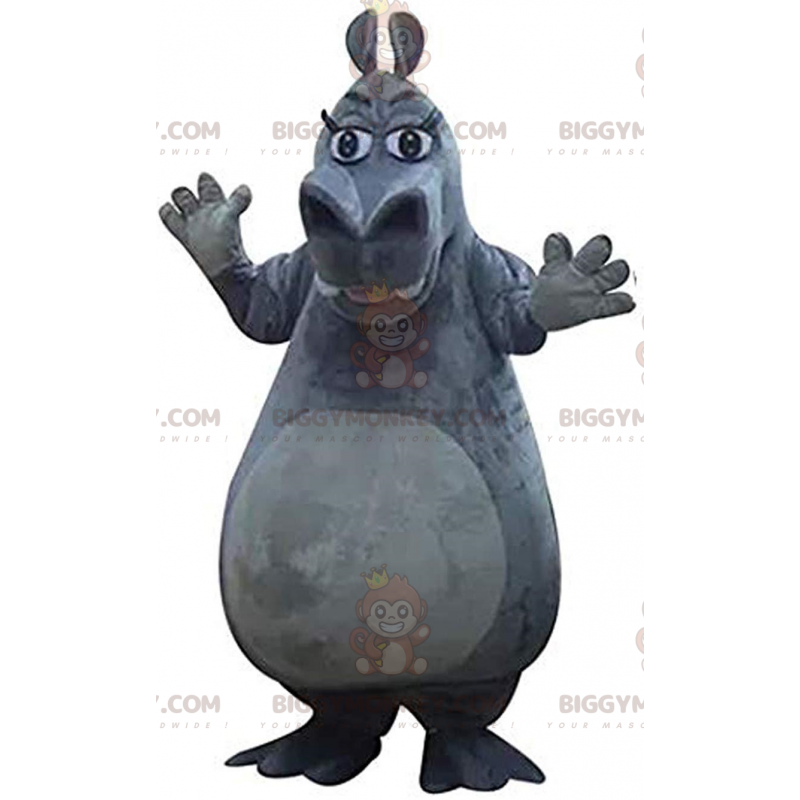 BIGGYMONKEY™ mascot costume of Gloria, the famous hippopotamus