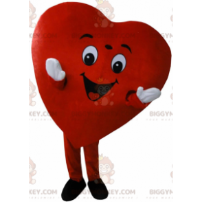 BIGGYMONKEY™ costume mascotte cuore rosso gigante, costume