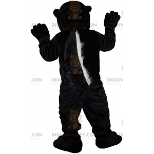 Costume de mascotte BIGGYMONKEY™ de putois noir et blanc