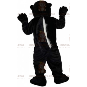 Costume de mascotte BIGGYMONKEY™ de putois noir et blanc