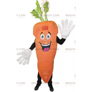 Costume mascotte BIGGYMONKEY™ carota arancione gigante, costume