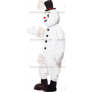 BIGGYMONKEY™ Costume da mascotte pupazzo di neve bianco con