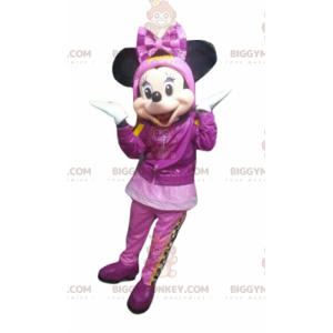 Minnie Mouse BIGGYMONKEY™ maskotdräkt i vinterdräkt