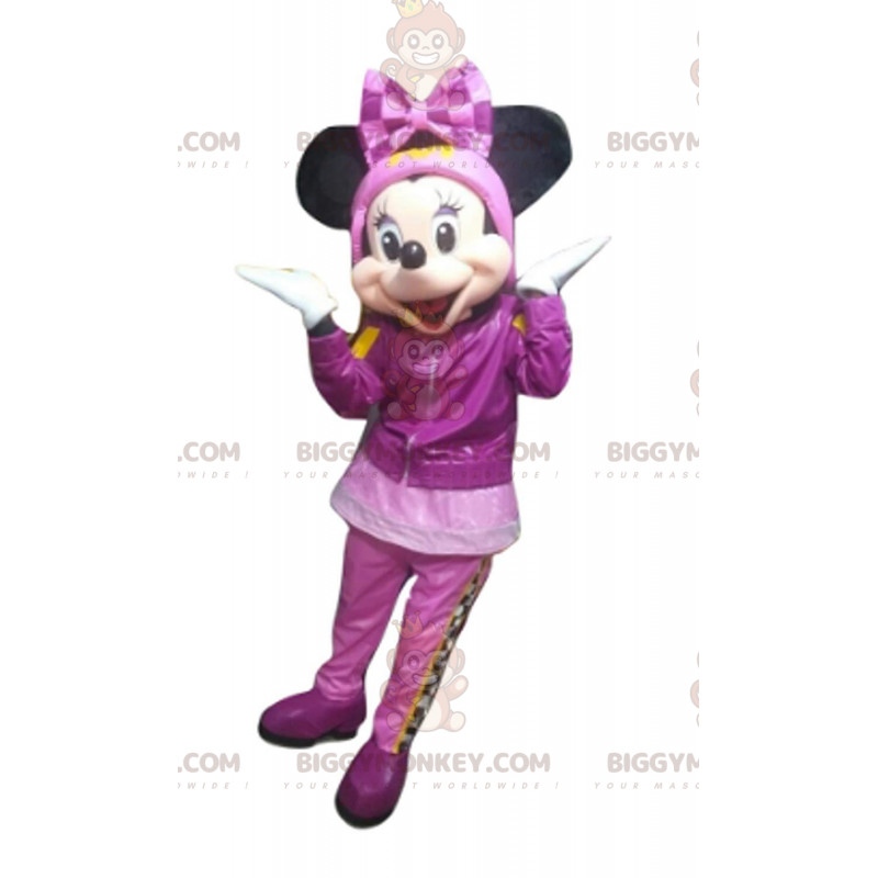 Kostým maskota Minnie Mouse BIGGYMONKEY™ v zimním oblečení