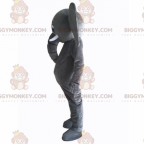 Αστεία στολή μασκότ BIGGYMONKEY™ γιγαντιαίος γκρίζος ελέφαντας