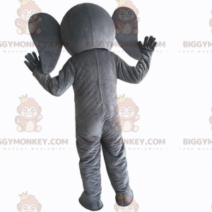 Divertido disfraz de mascota elefante gris gigante