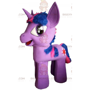 BIGGYMONKEY™ mascottekostuum van My little pony, roze en blauwe