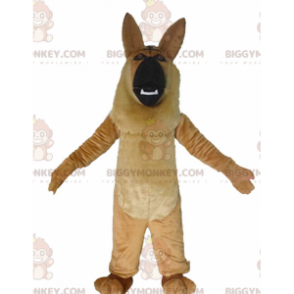 Costume de mascotte BIGGYMONKEY™ de berger allemand marron et