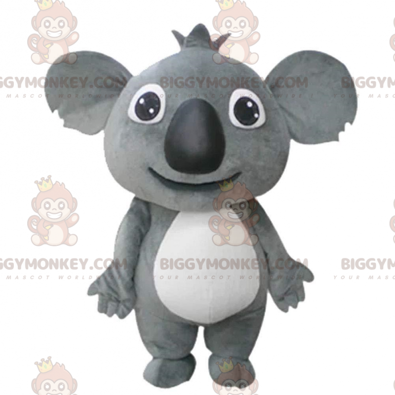 BIGGYMONKEY™ maskotdräkt jätte och förtjusande grå koala