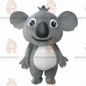 Traje de mascote BIGGYMONKEY™ gigante e cativante coala cinza