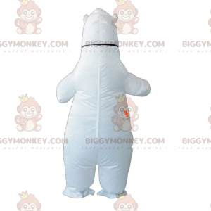 BIGGYMONKEY™ puhallettava jääkarhun maskottiasu, jättiläinen