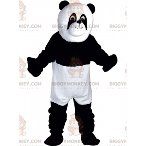 Costume de mascotte BIGGYMONKEY™ de panda blanc et noir