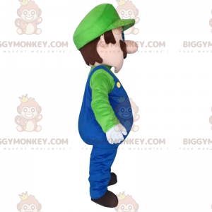 Disfraz de mascota BIGGYMONKEY™ de Luigi, el famoso fontanero