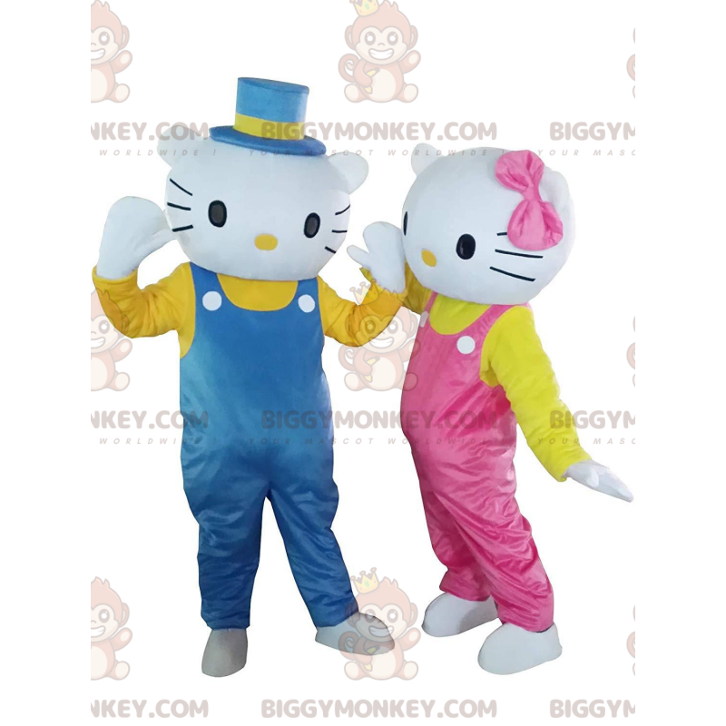 2 BIGGYMONKEY™s mascota de Hello Kitty y Dear Daniel, gatos